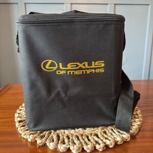 Lexus of Memphis Black Soft‎ Side Insulated Cooler Bag Shoulder Strap Handle NEW